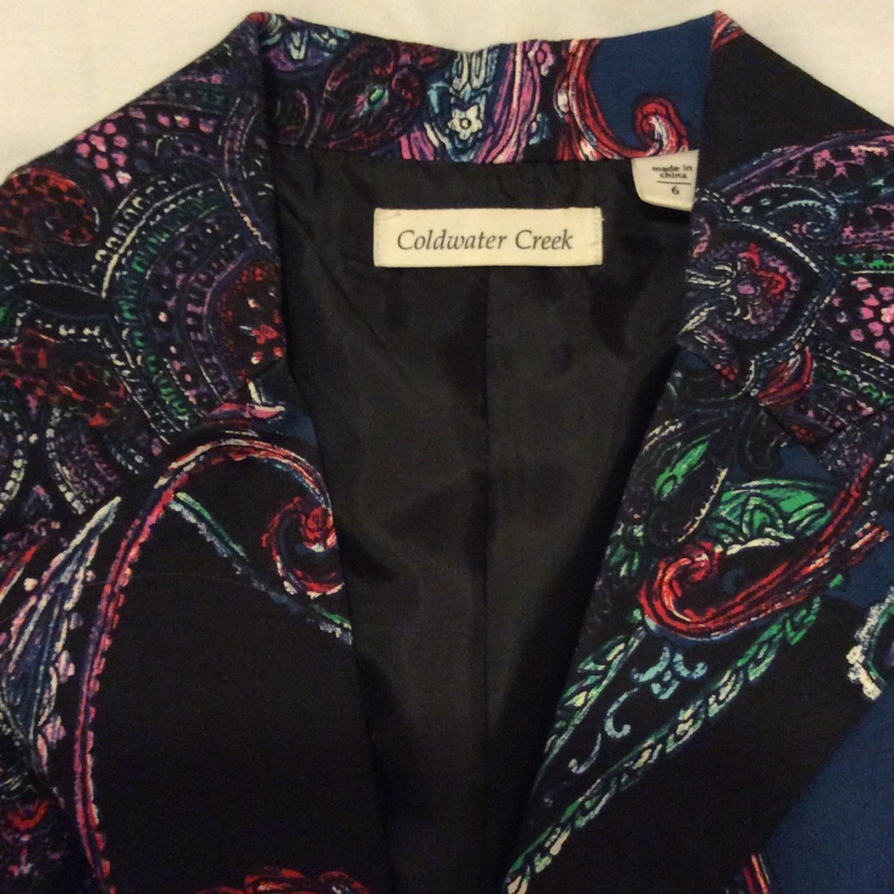 Coldwater Creek jewel tone jacket.